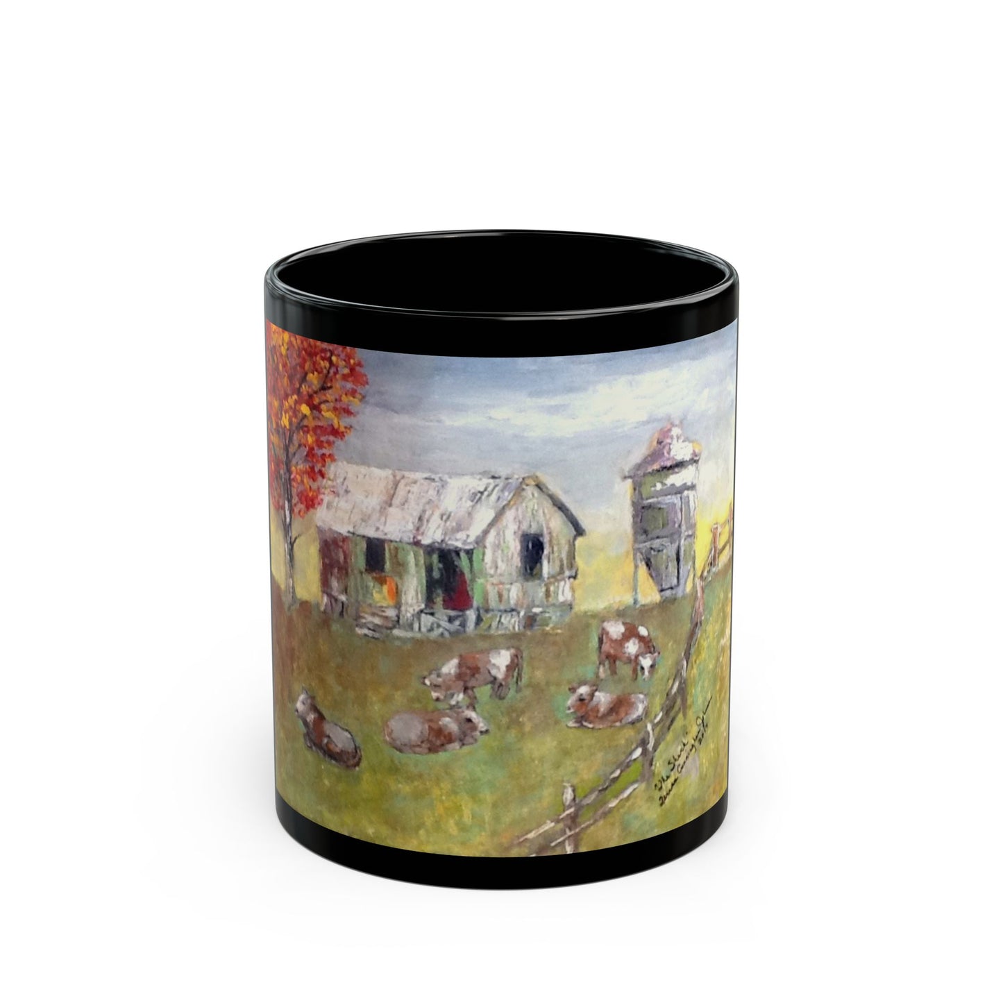 The Shack - 11 oz or 15 oz Ceramic Black Mugs
