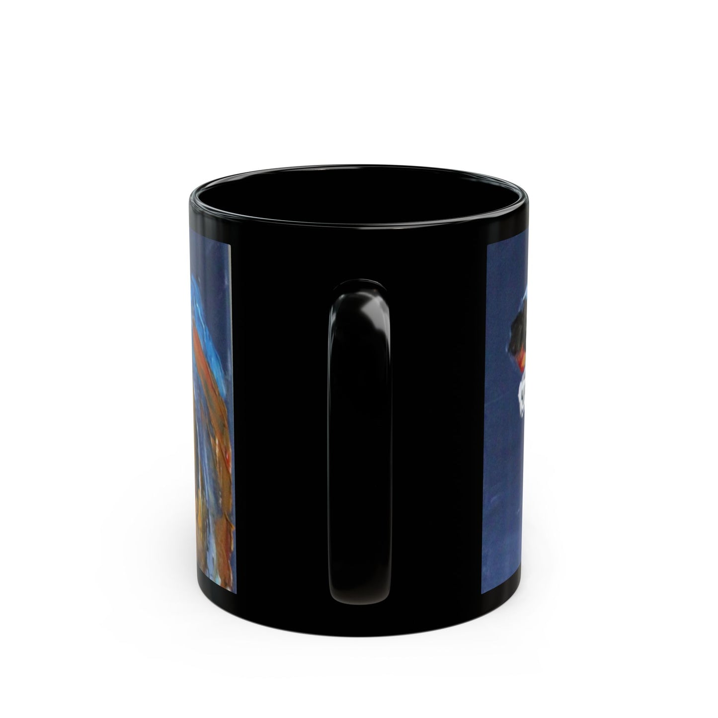 Pose for Me! - 11 oz or 15 oz Ceramic Black Mugs