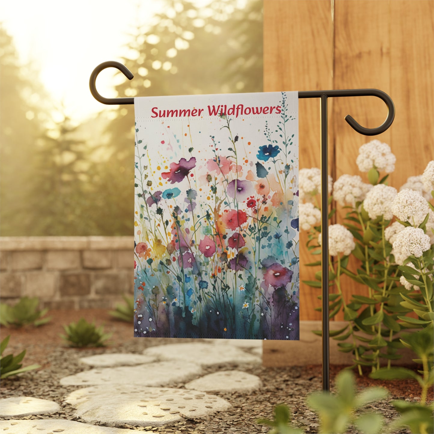 Summer Wildflowers Garden & House Banner