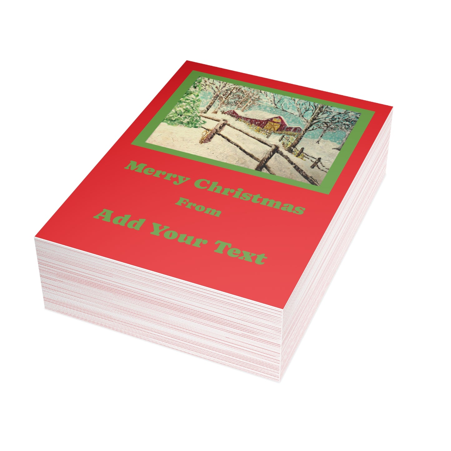 "We Wish You a Merry Christmas" Postcard Bundles (envelopes not included)