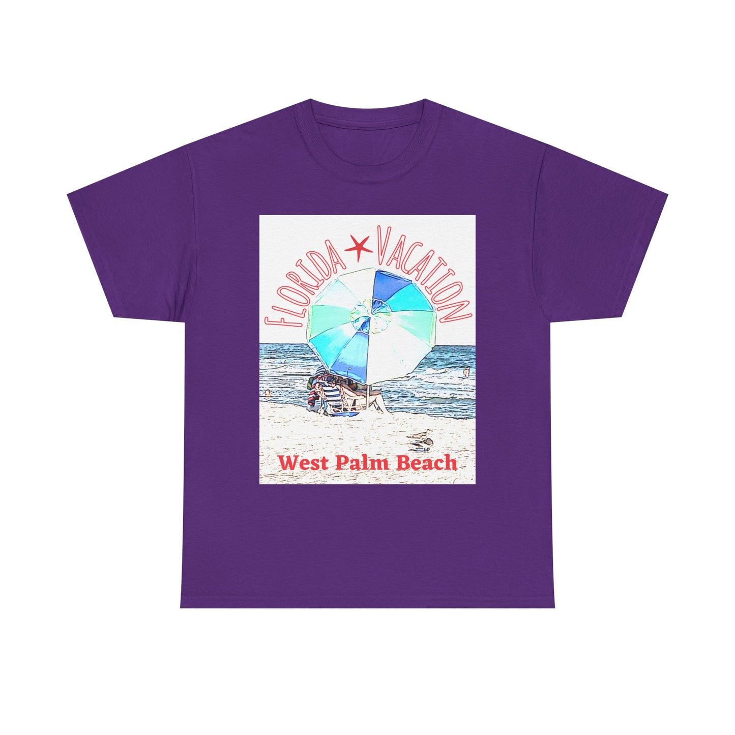 Florida Vacation- West Palm Beach - Amazing Unisex Heavy Cotton Tee