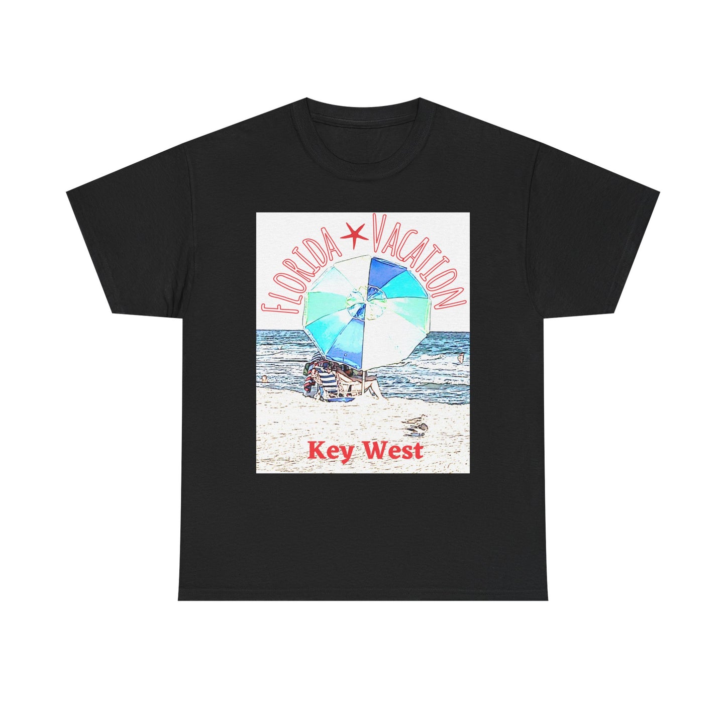 Florida Vacation Key West - Amazing Unisex Heavy Cotton Tee