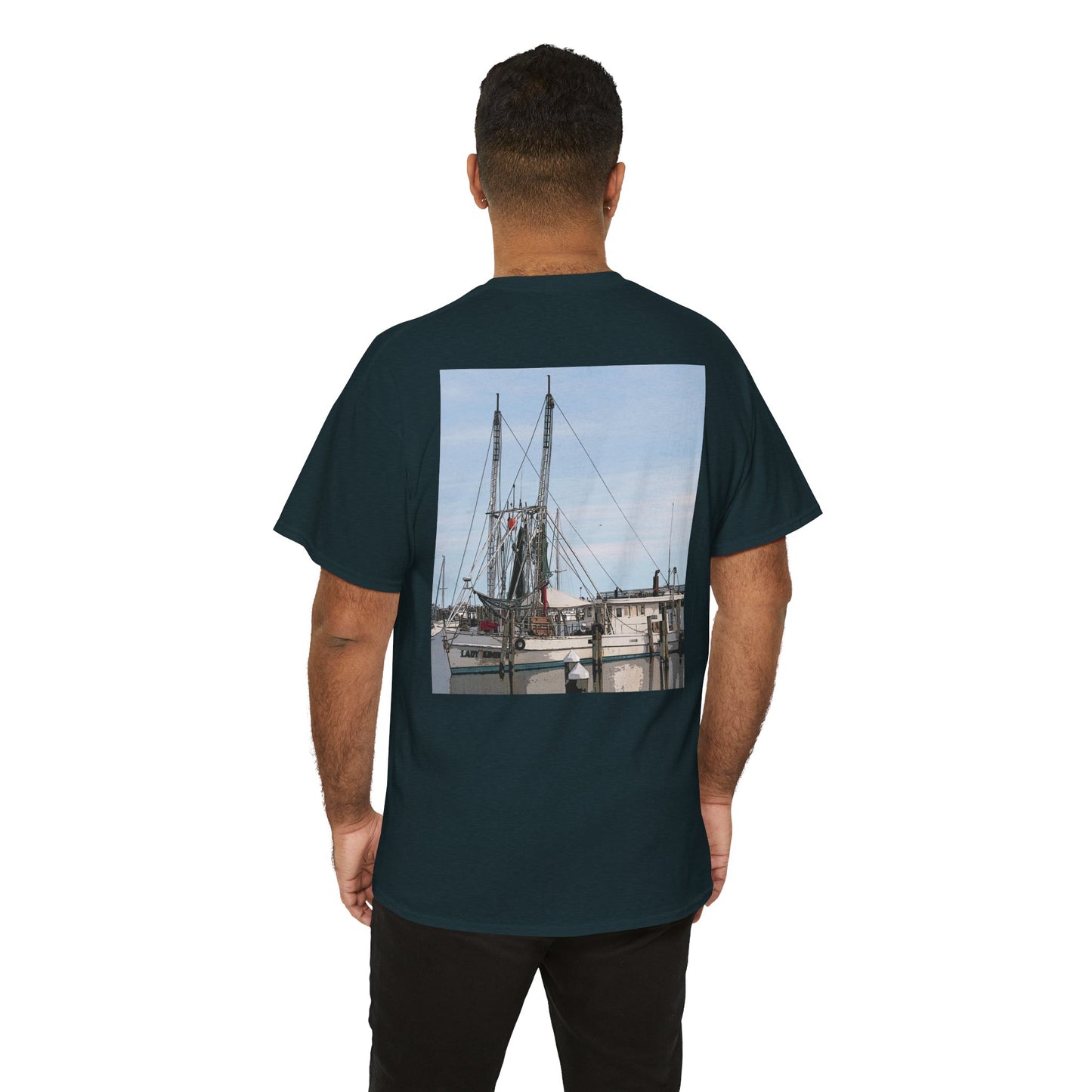 Shrimp Boat- Amazing Unisex Heavy Cotton Short Sleeve Tee Shirts!