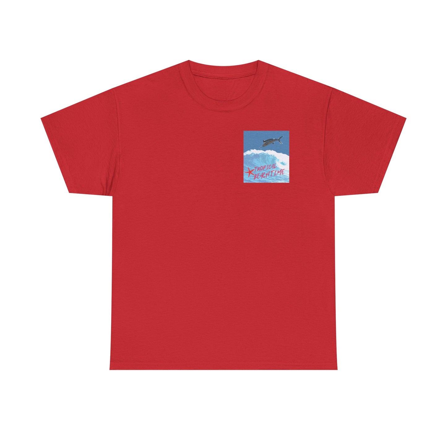 Tropical Beach Time - Amazing Unisex Heavy Cotton Tee