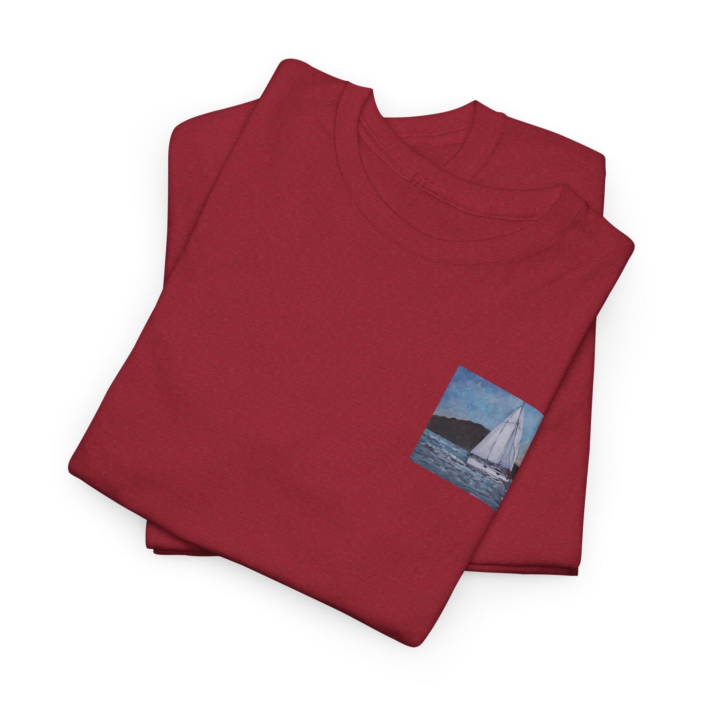 Smoothly Sailing - Amazing Unisex Heavy Cotton Short Sleeve Tee Shirts!