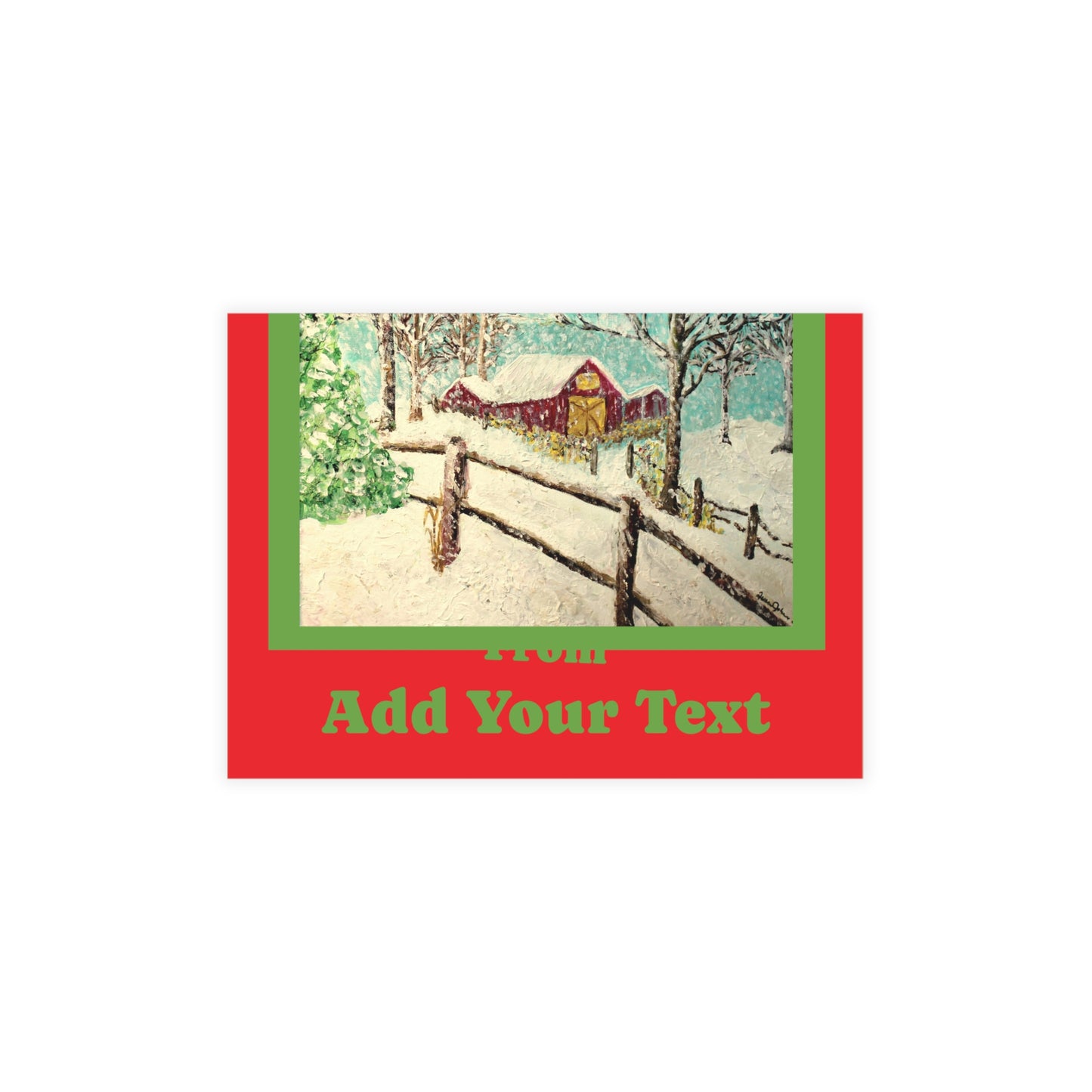"We Wish You a Merry Christmas" Postcard Bundles (envelopes not included)