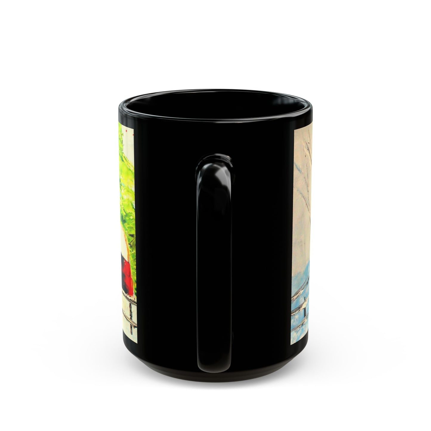 Forsyth Barns - 11 oz or 15 oz Ceramic Black Mugs
