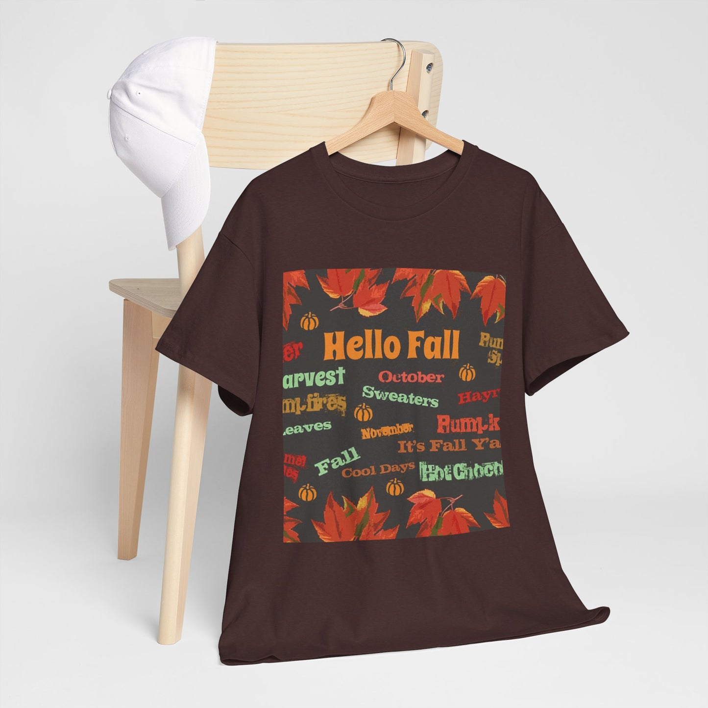 Hello Fall - Amazing Unisex Heavy Cotton Short Sleeve Tee Shirts!