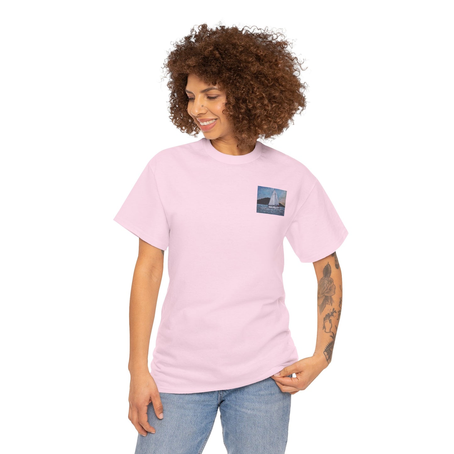 Smoothly Sailing - Amazing Unisex Heavy Cotton Short Sleeve Tee Shirts!