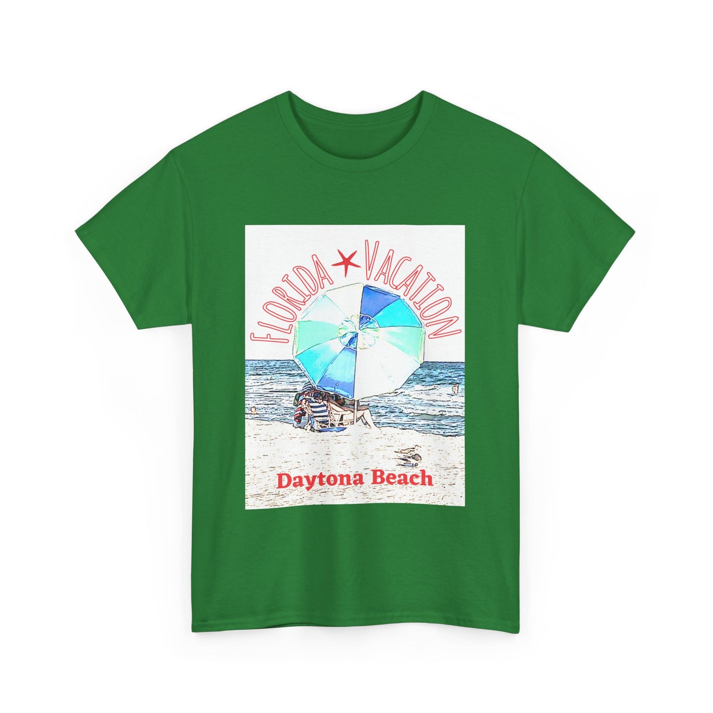 Florida Vacation Daytona Beach - Amazing Unisex Heavy Cotton Tee