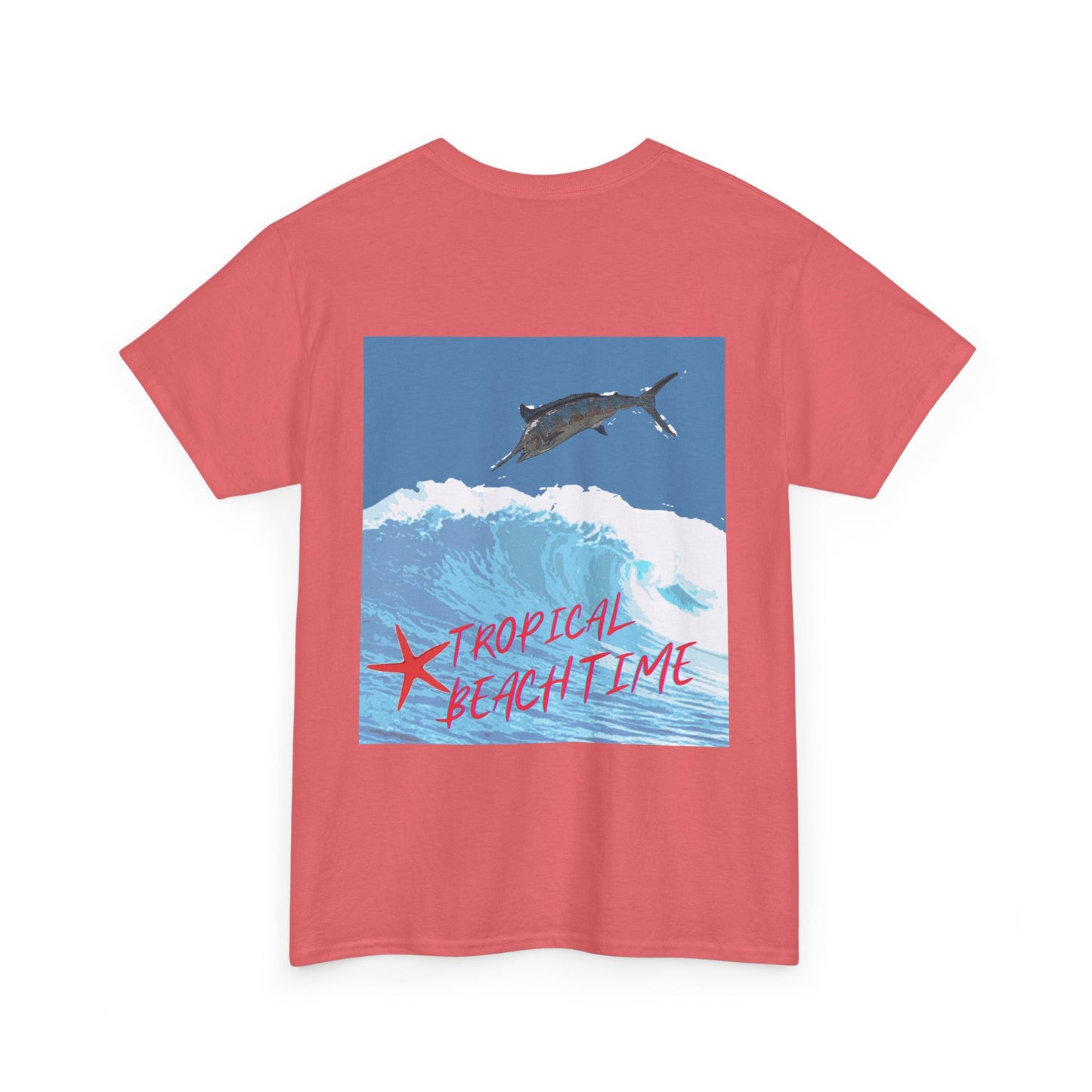 Tropical Beach Time - Amazing Unisex Heavy Cotton Tee
