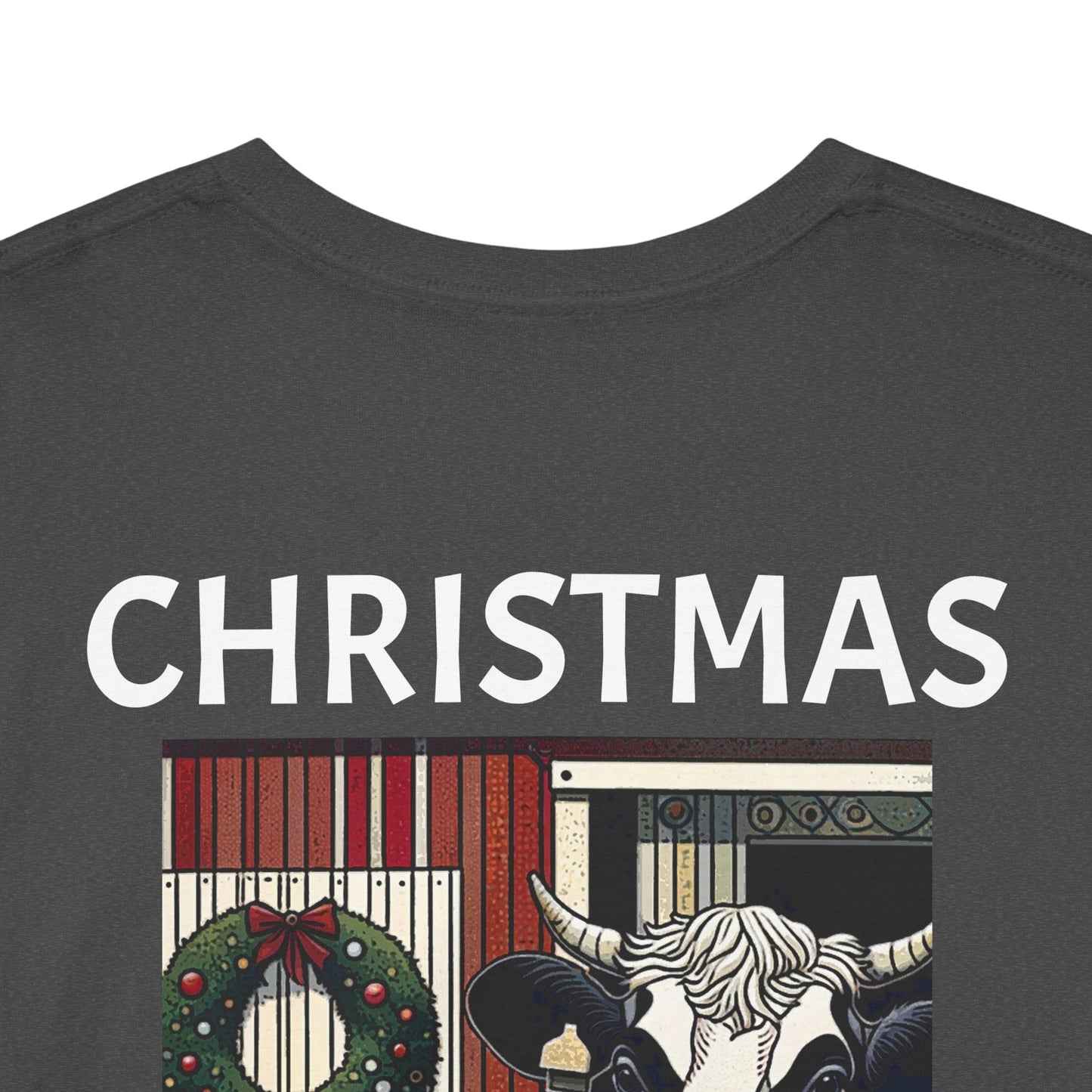 Christmas Mooves Me -Amazing Unisex Heavy Cotton Short Sleeve Tee Shirts!
