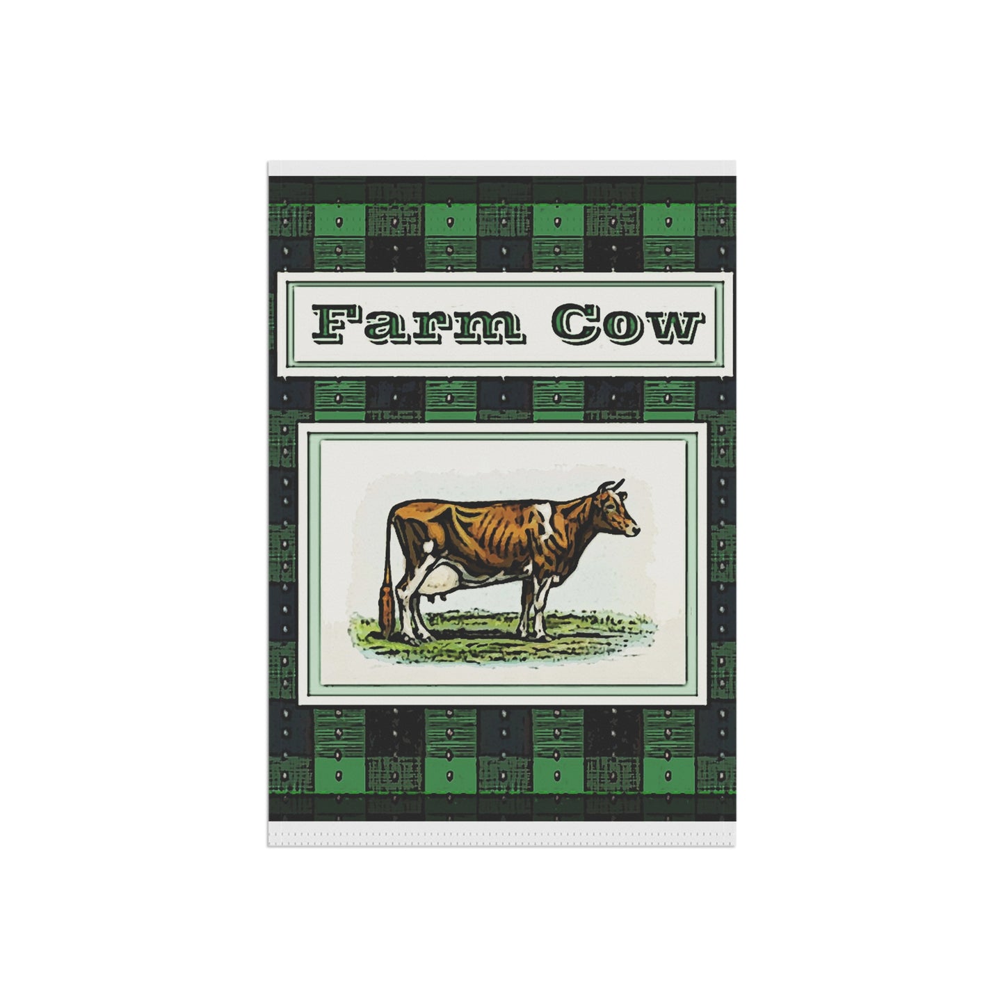Farm Cow. Garden & House Banner