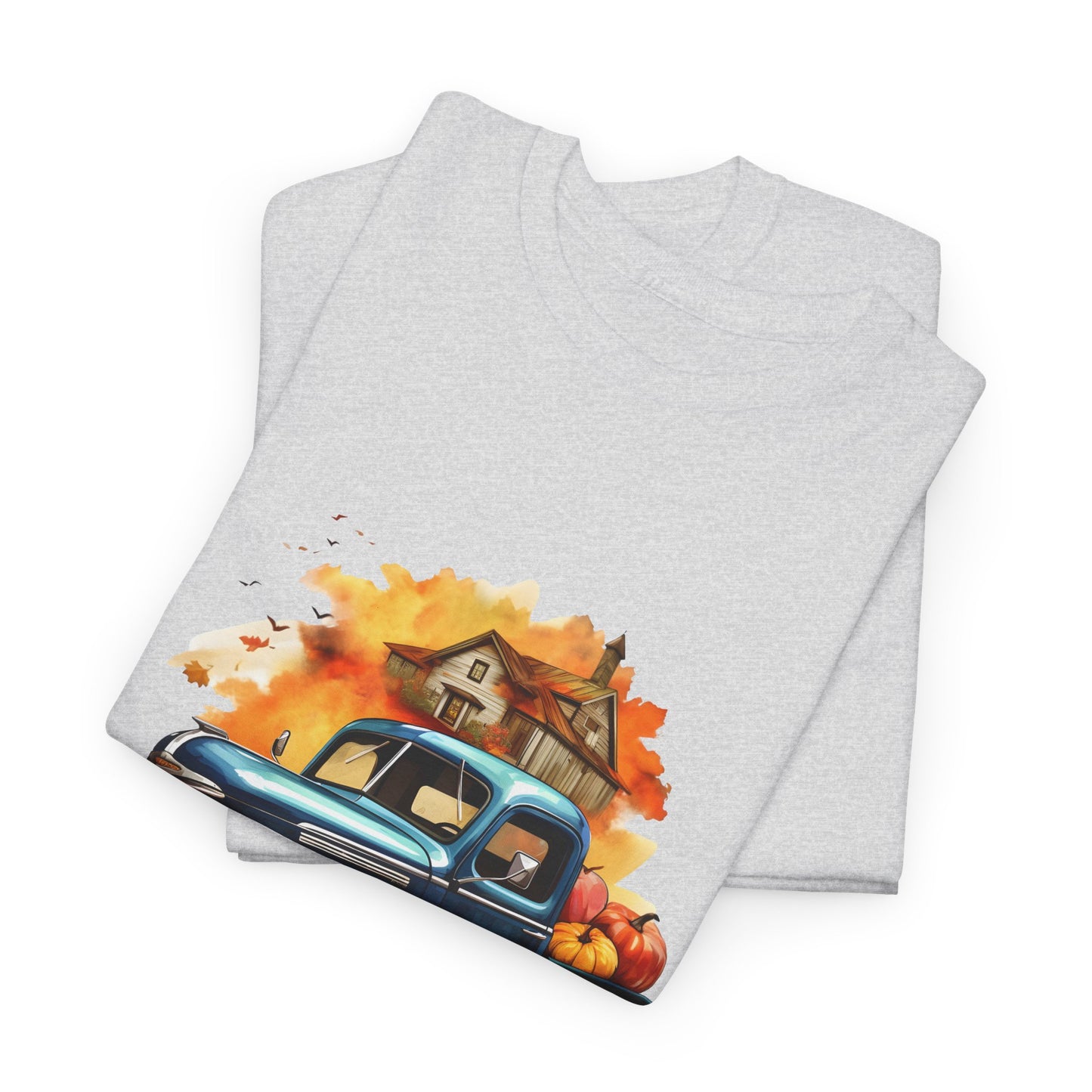 Fall Truck -Amazing Unisex Heavy Cotton Short Sleeve Tee Shirts!