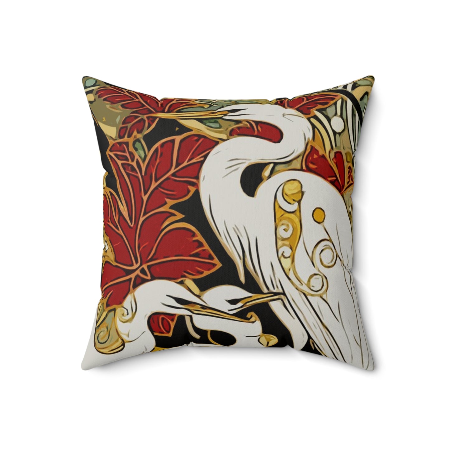 Gorgeous Birds Faux Suede Square Pillow