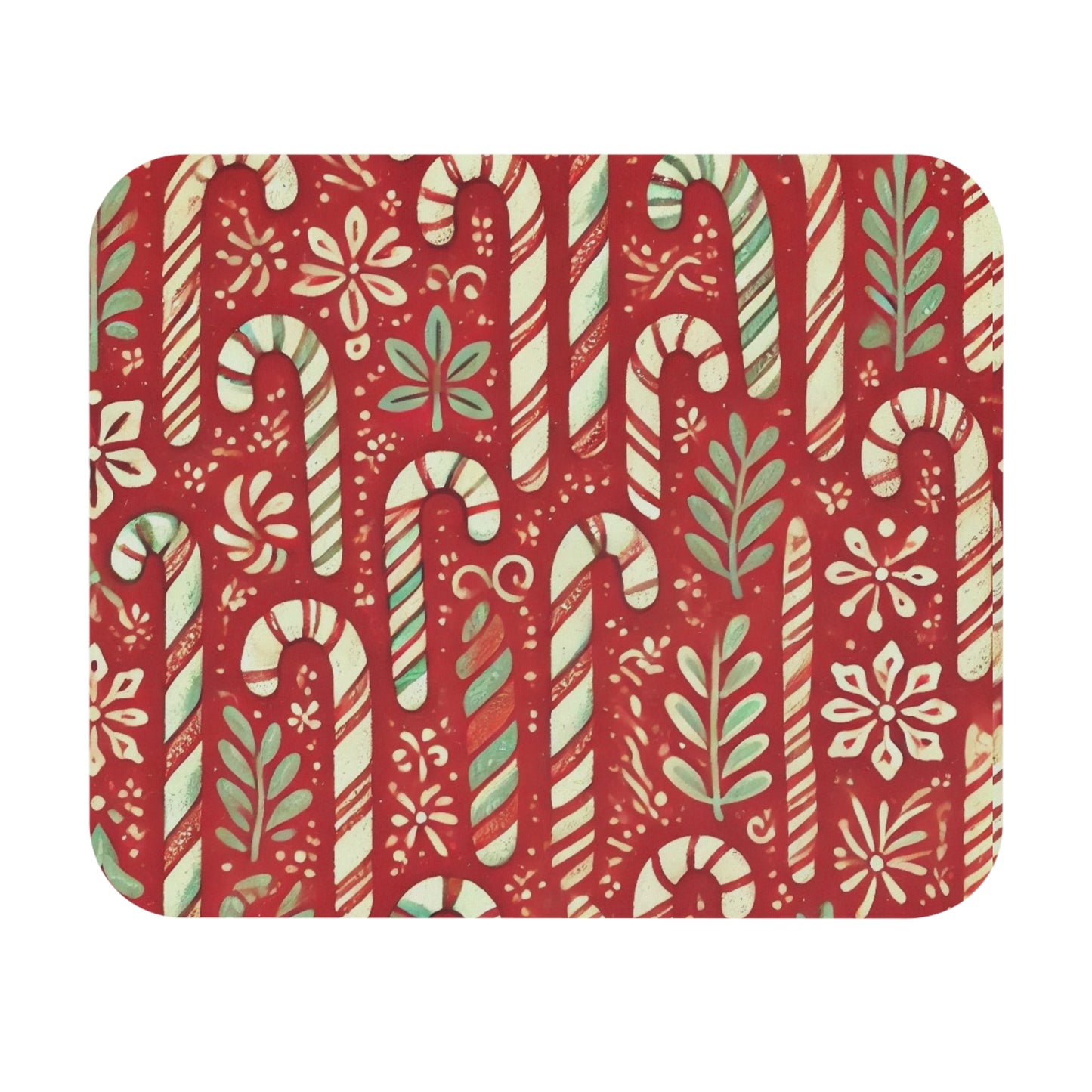 Primitive Candy Cane Mousepad