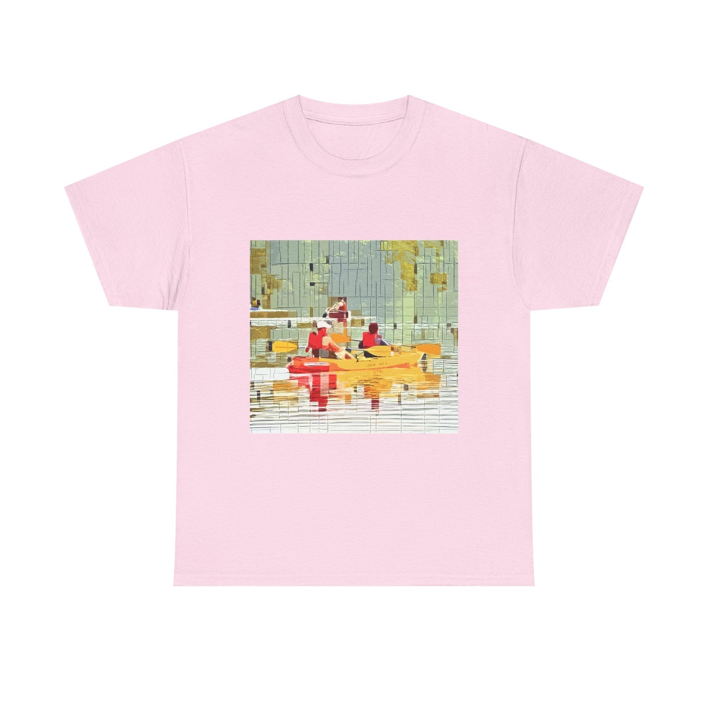 Kayak in the River - Amazing Unisex Heavy Cotton Tee