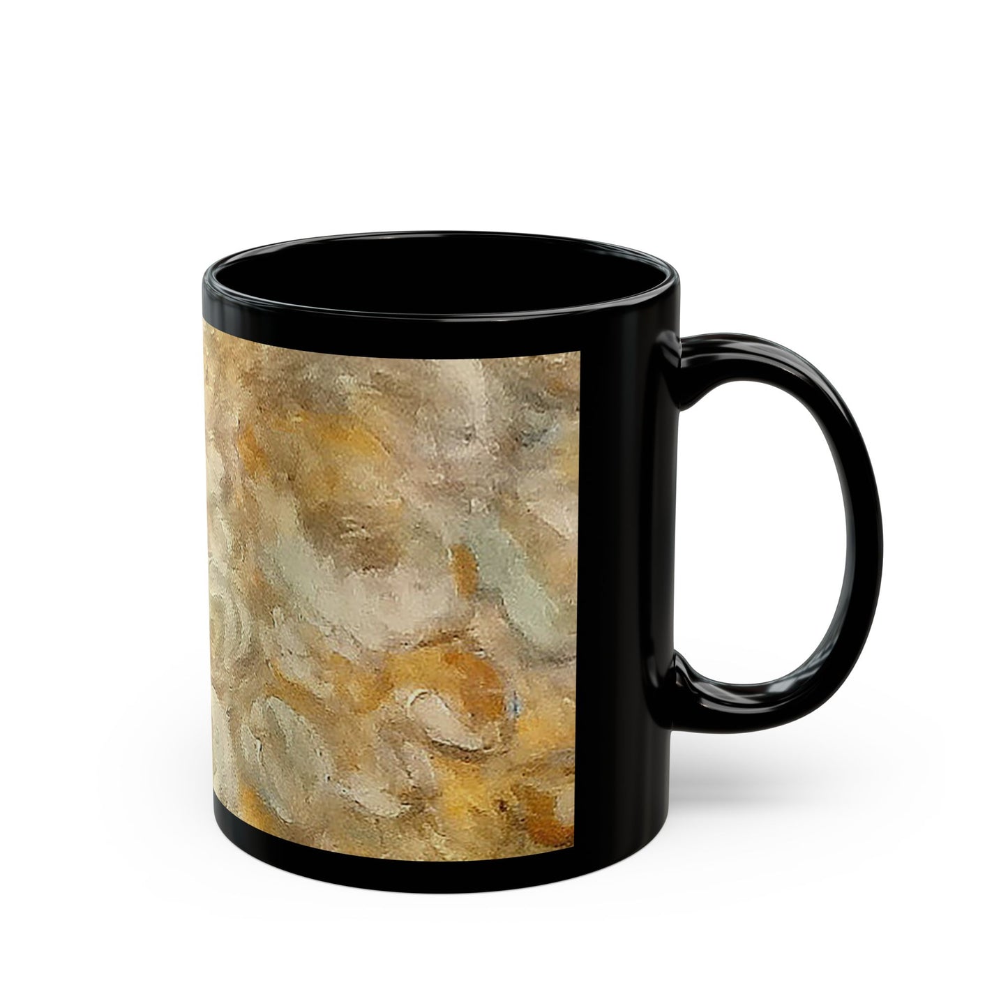 Angels watch over Thee- 11 oz or 15 oz Ceramic Black Mugs