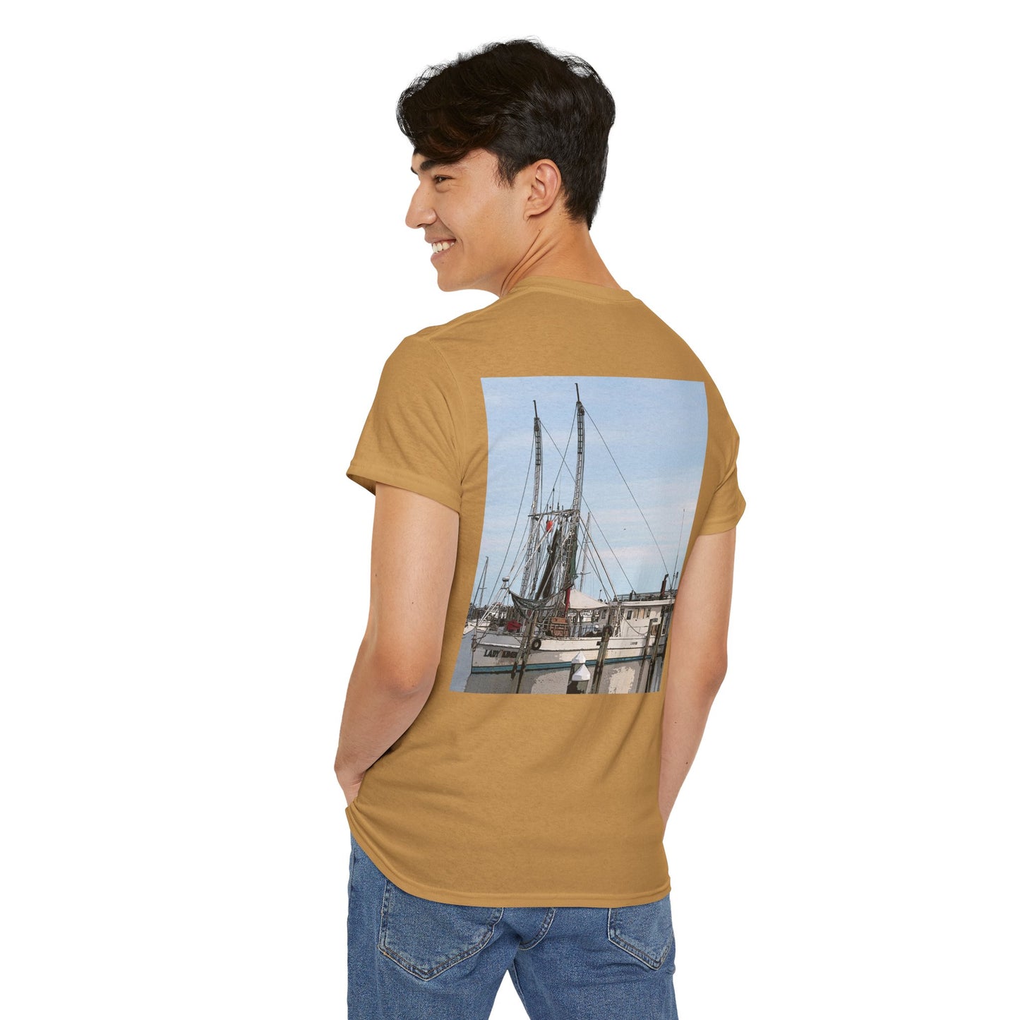Shrimp Boat- Amazing Unisex Heavy Cotton Short Sleeve Tee Shirts!