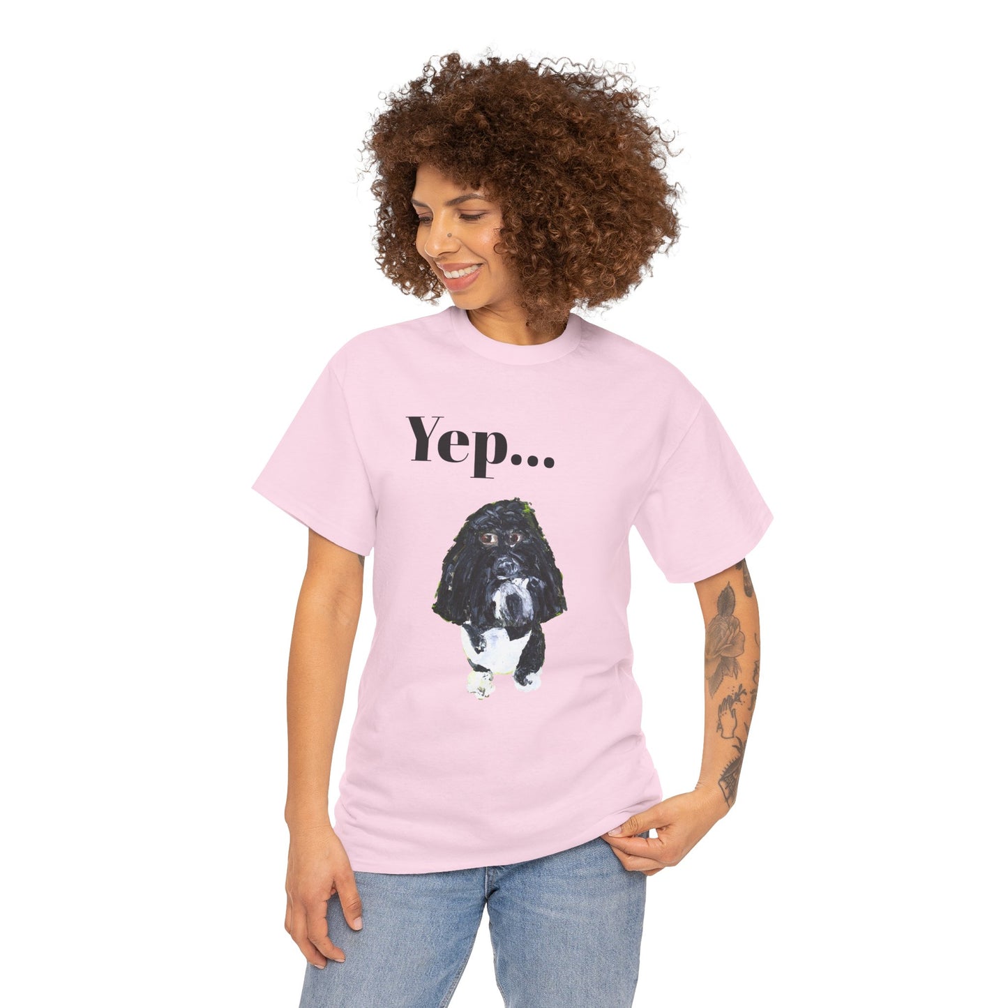 "Yep Dog" - Amazing Unisex Heavy Cotton Short Sleeve Tee Shirts!
