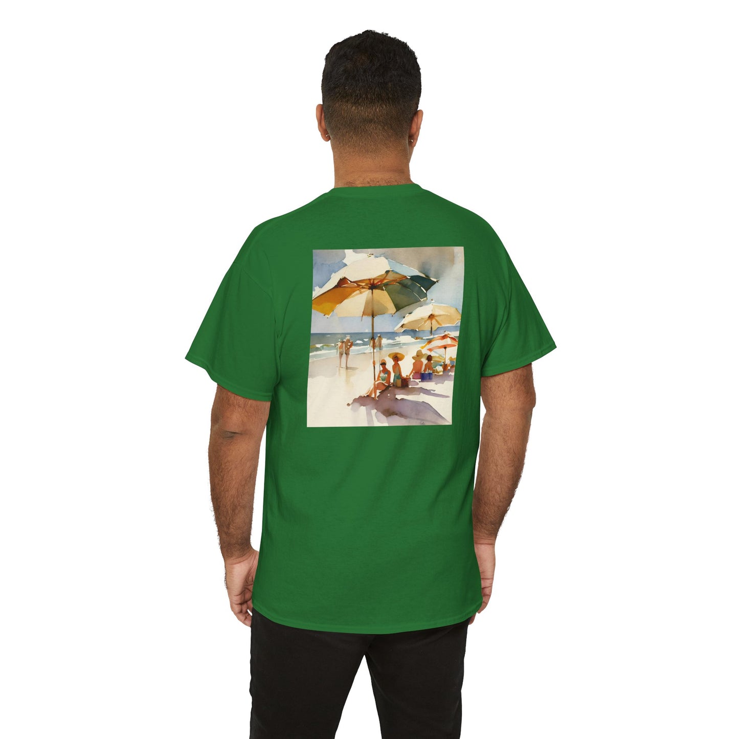 At the Beach Amazing Unisex Heavy Cotton Short Sleeve Tee Shirts!