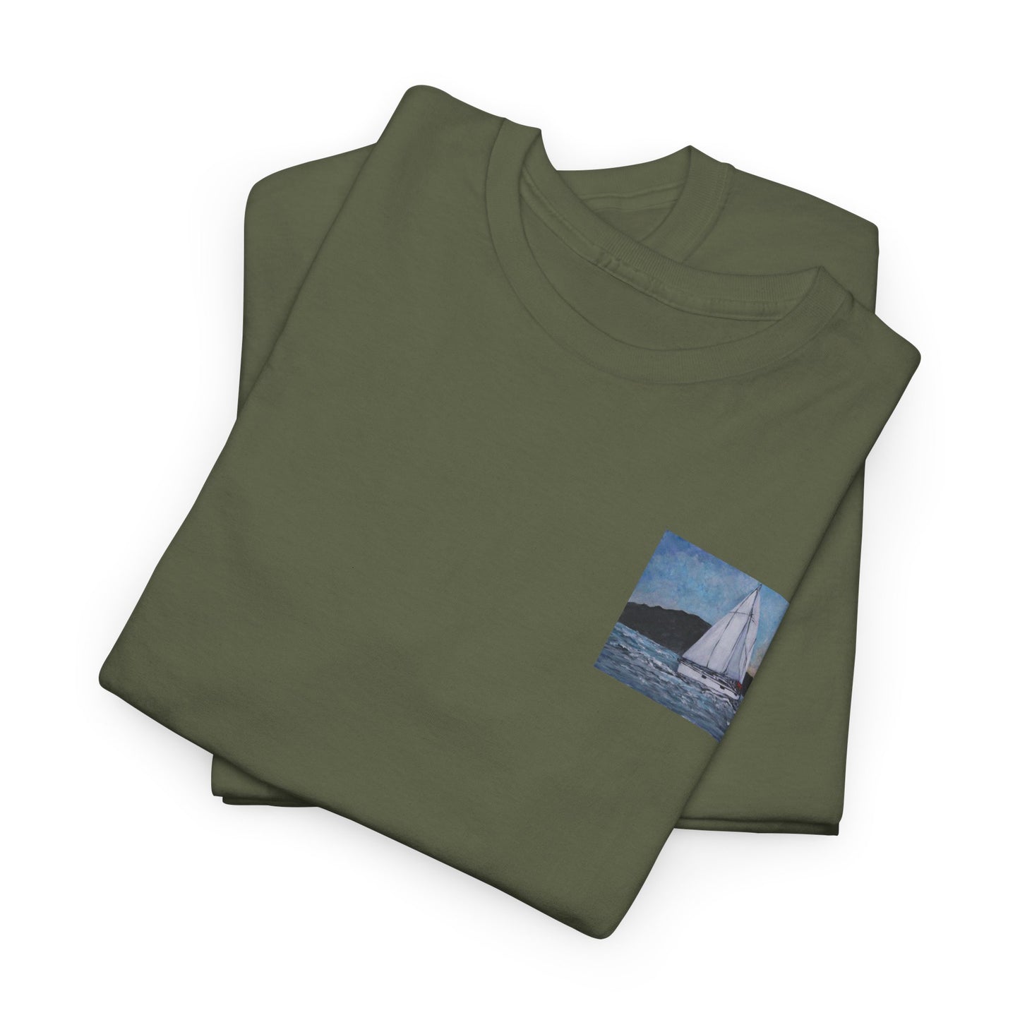Smoothly Sailing - Amazing Unisex Heavy Cotton Short Sleeve Tee Shirts!