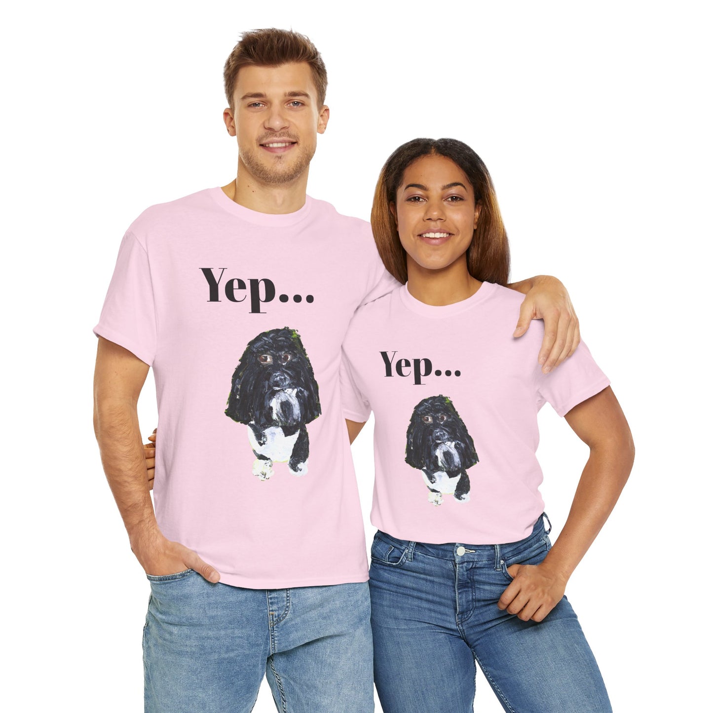 "Yep Dog" - Amazing Unisex Heavy Cotton Short Sleeve Tee Shirts!