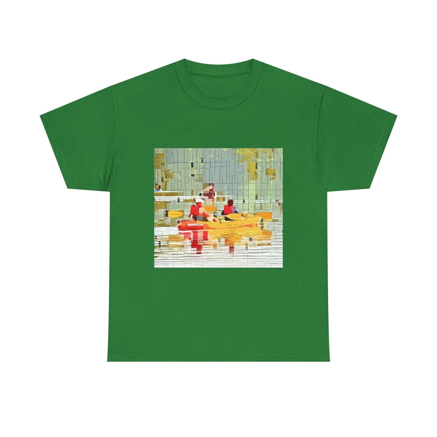 Kayak in the River - Amazing Unisex Heavy Cotton Tee