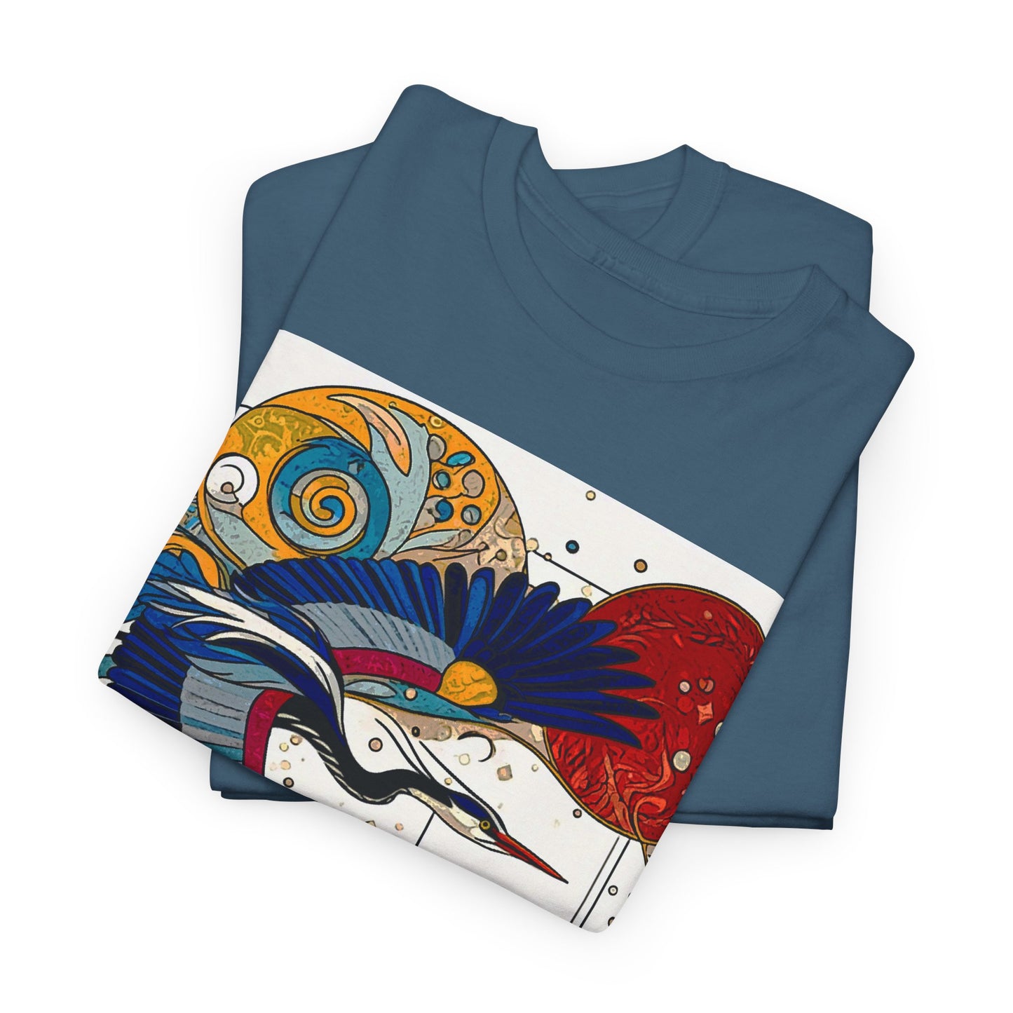 Blue Heron - Amazing Unisex Heavy Cotton Short Sleeve Tee Shirts!