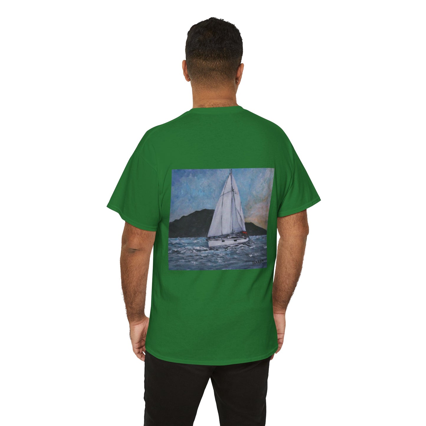 Smoothly Sailing - Amazing Unisex Heavy Cotton Short Sleeve Tee Shirts!