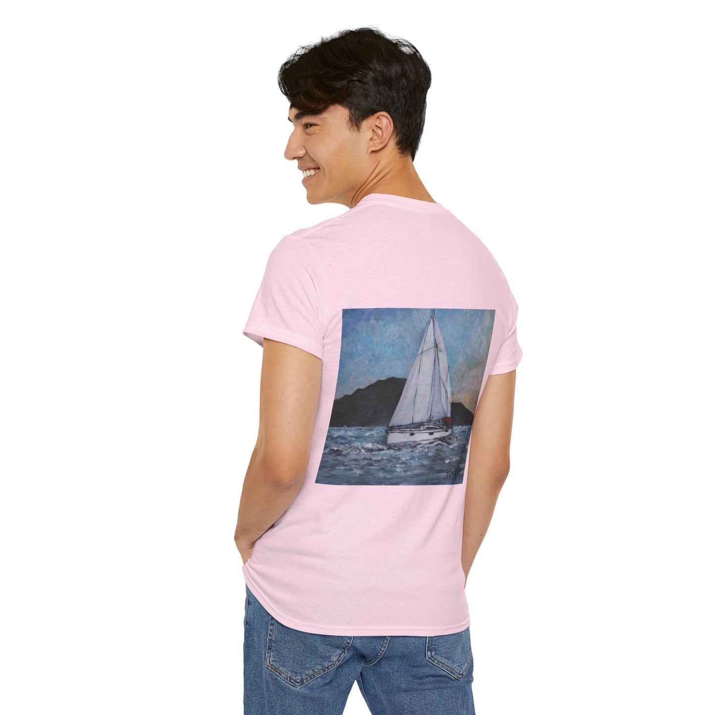 Smoothly Sailing - Amazing Unisex Heavy Cotton Short Sleeve Tee Shirts!