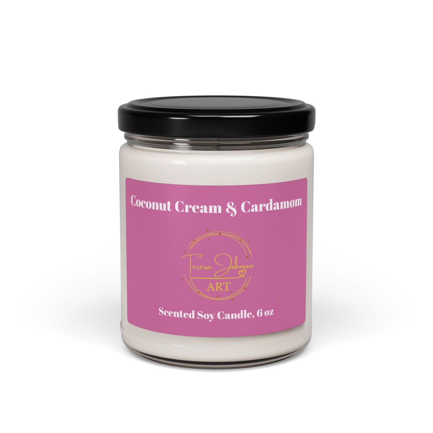 Coconut Cream & Cardamon - Scented Soy Candle, 9oz