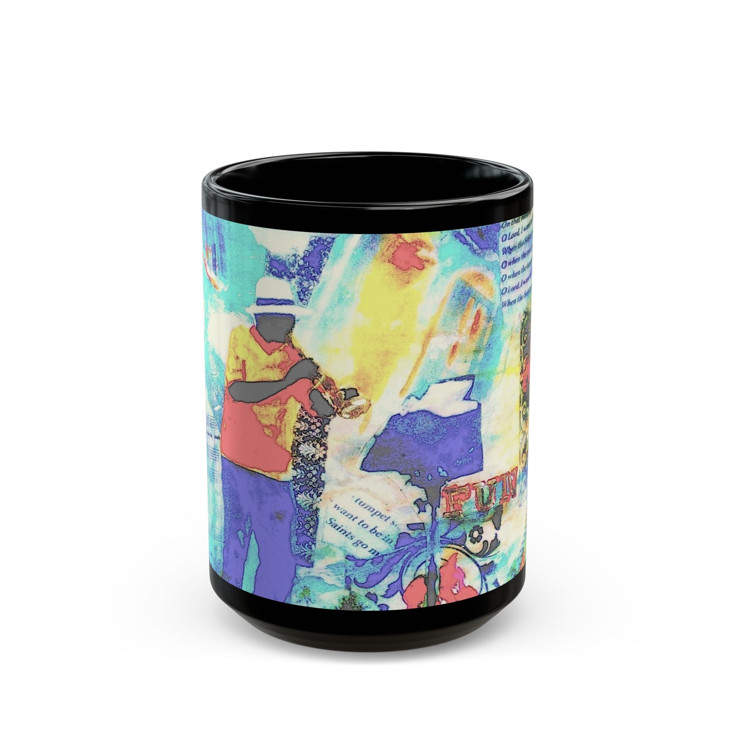 Jazz in Savannah - 11 oz or 15 oz Ceramic Black Mugs