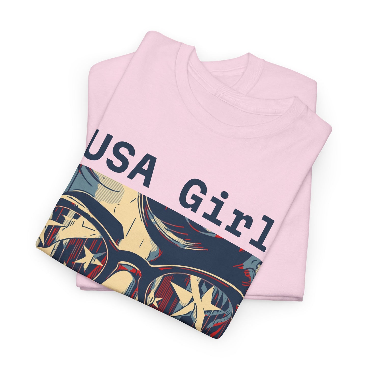 "USA Girl" Amazing Unisex Heavy Cotton Short Sleeve Tee Shirts!