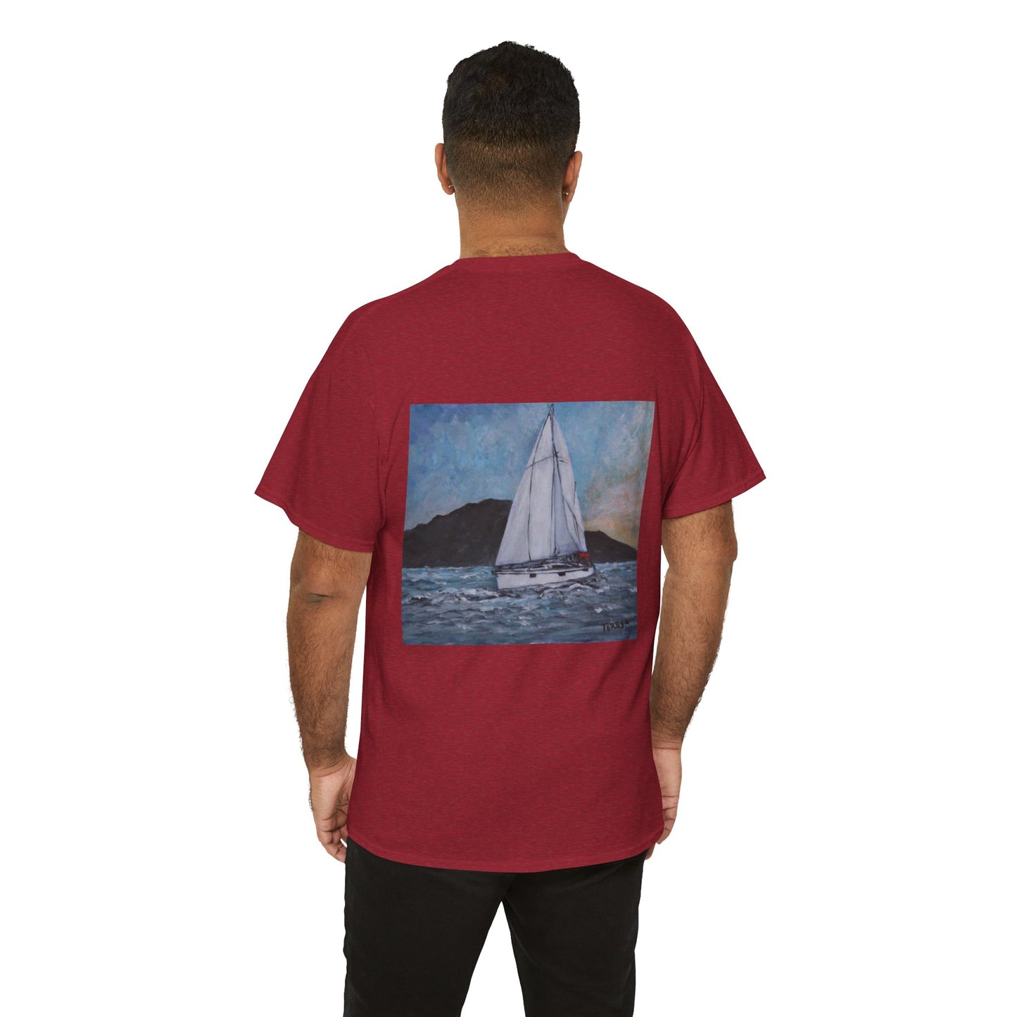 Smoothly Sailing - Amazing Unisex Heavy Cotton Short Sleeve Tee Shirts!
