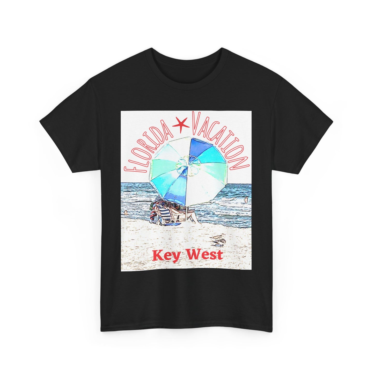 Florida Vacation Key West - Amazing Unisex Heavy Cotton Tee