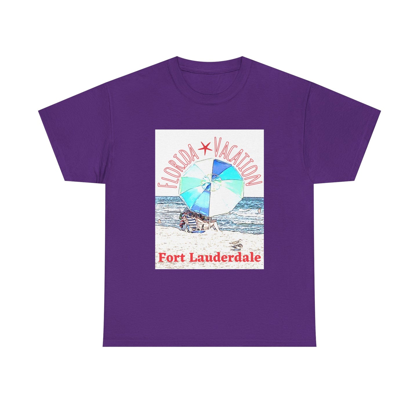 Florida Vacation Fort Lauderdale - Amazing Unisex Heavy Cotton Tee