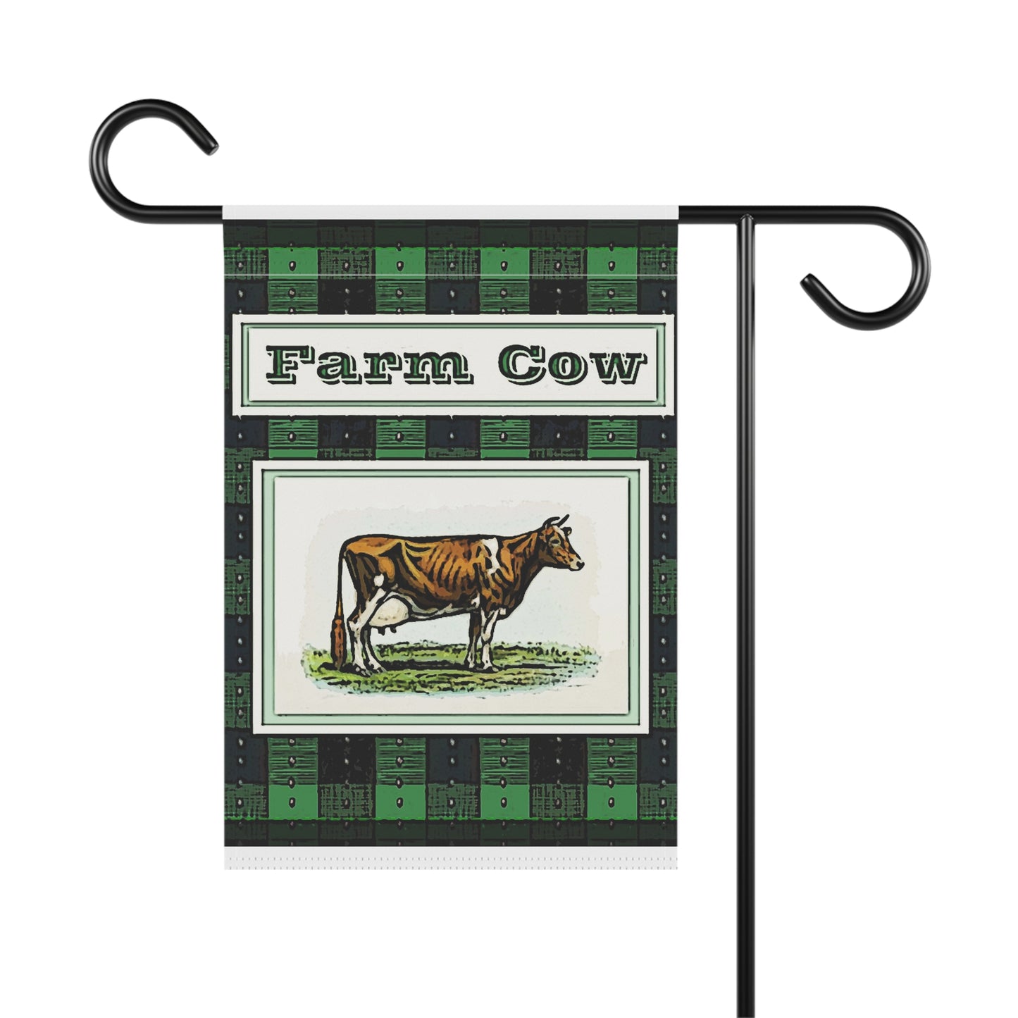 Farm Cow. Garden & House Banner