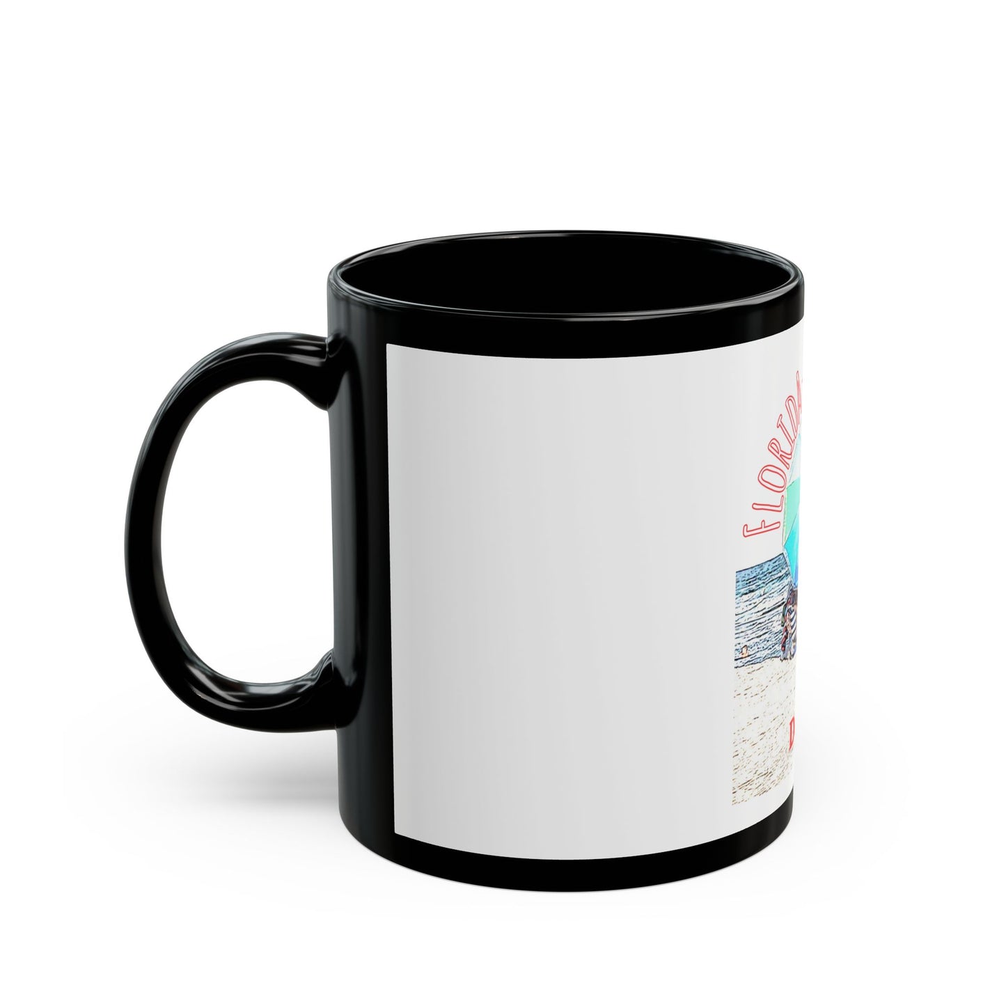 Florida Vacation - Destin - 11 oz or 15 oz Ceramic Black Mugs