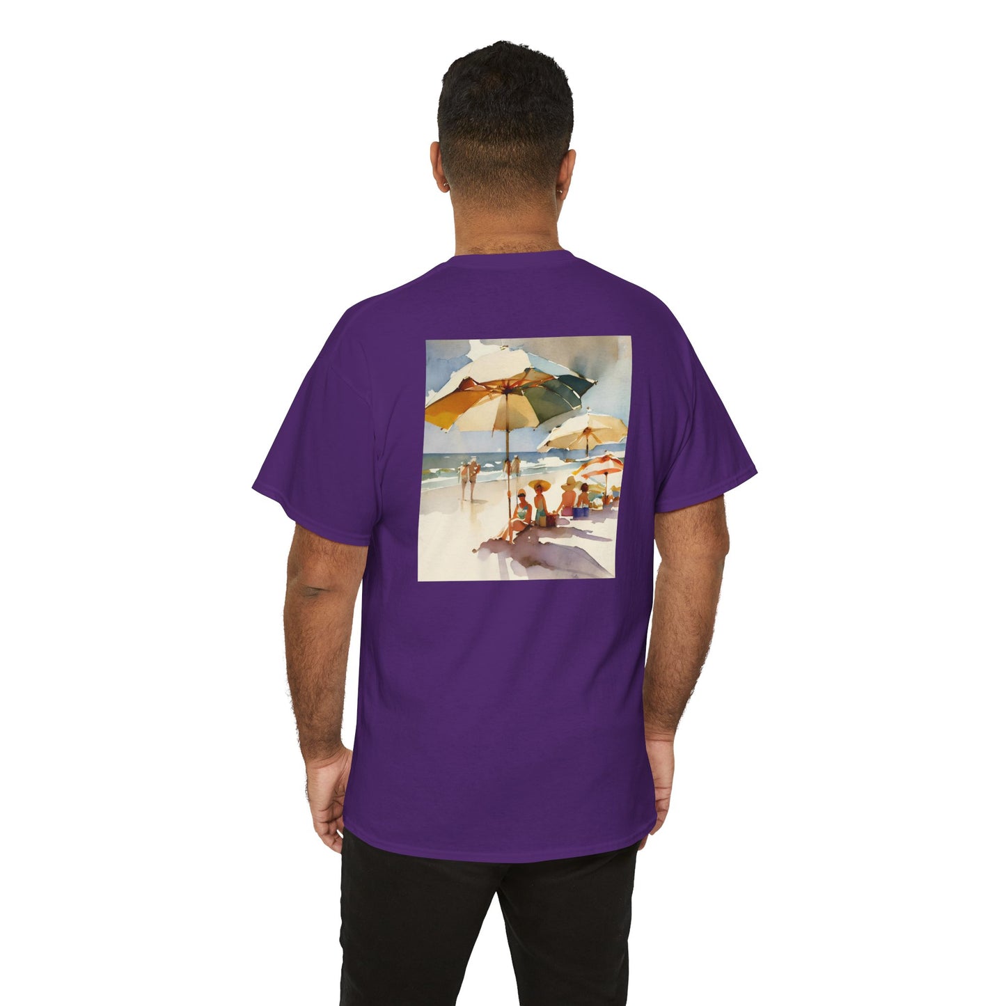 At the Beach Amazing Unisex Heavy Cotton Short Sleeve Tee Shirts!