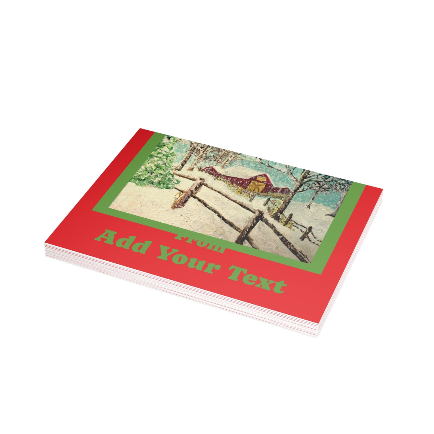 "We Wish You a Merry Christmas" Postcard Bundles (envelopes not included)