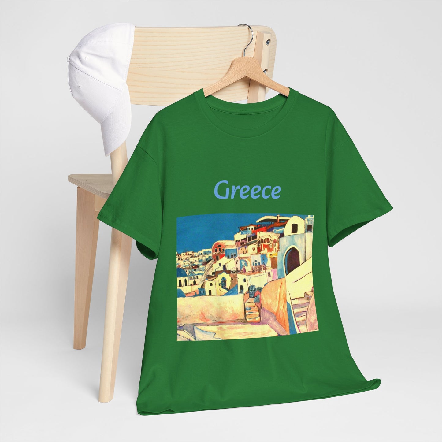 Greece - Amazing Unisex Heavy Cotton Short Sleeve Tee Shirts!