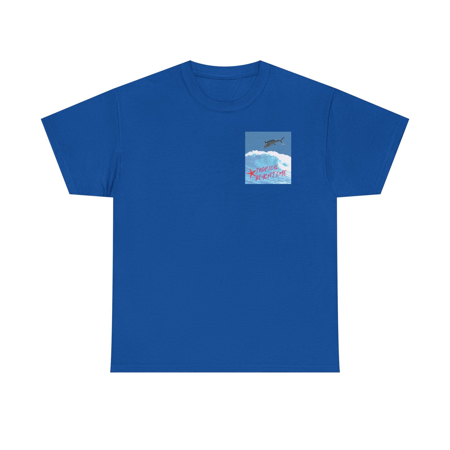 Tropical Beach Time - Amazing Unisex Heavy Cotton Tee