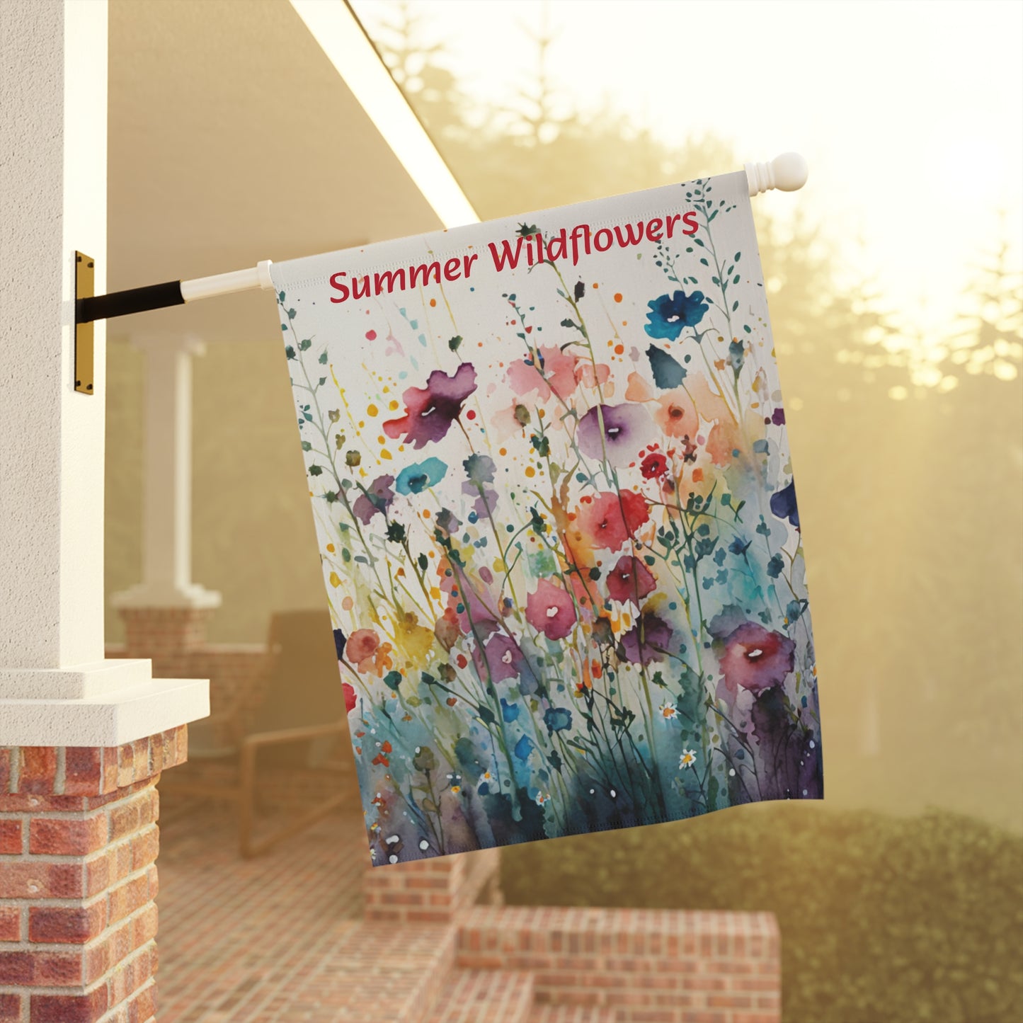 Summer Wildflowers Garden & House Banner