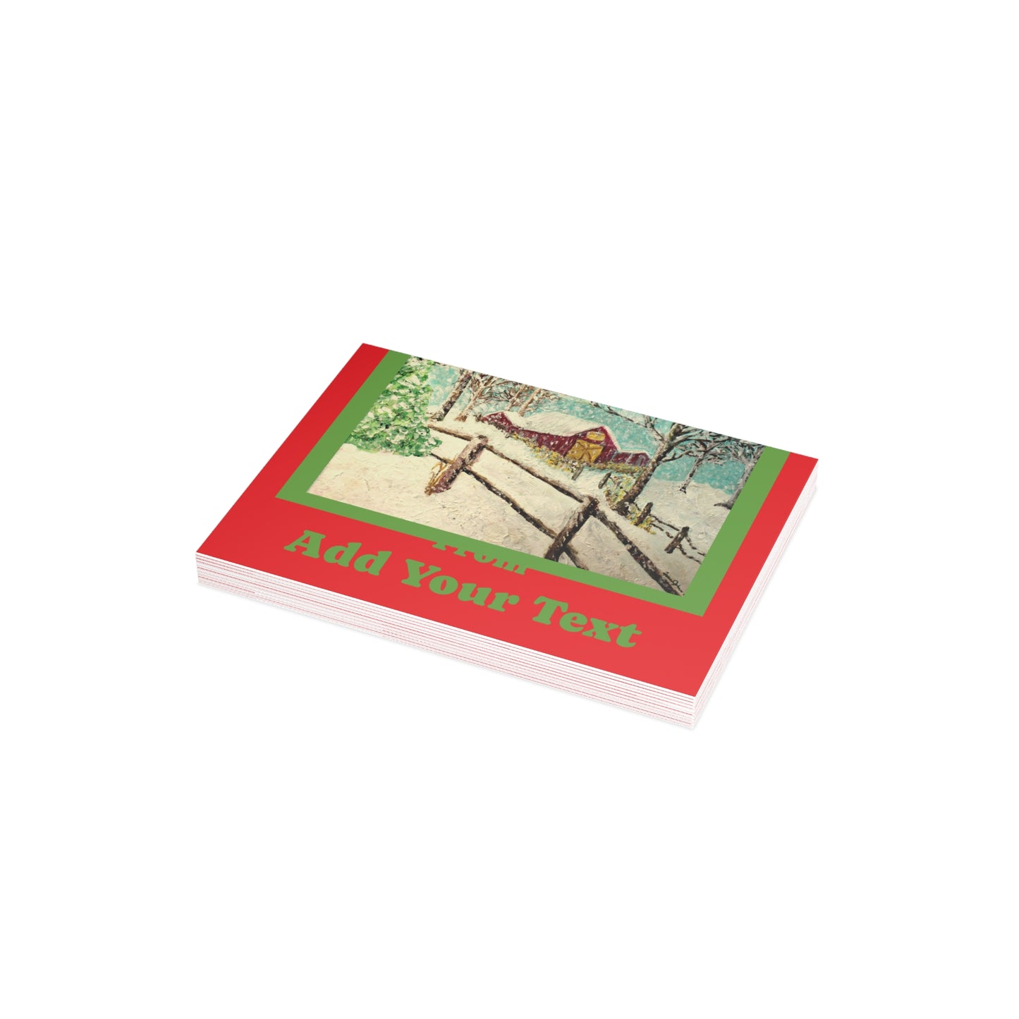 "We Wish You a Merry Christmas" Postcard Bundles (envelopes not included)