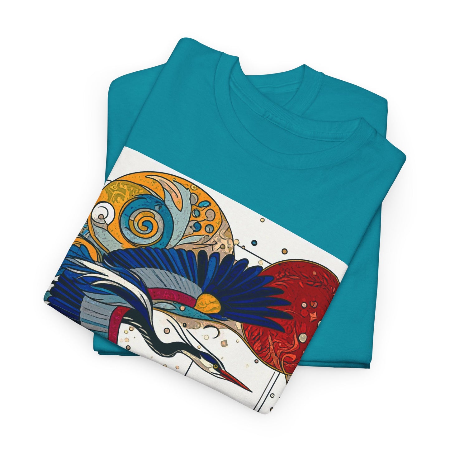 Blue Heron - Amazing Unisex Heavy Cotton Short Sleeve Tee Shirts!