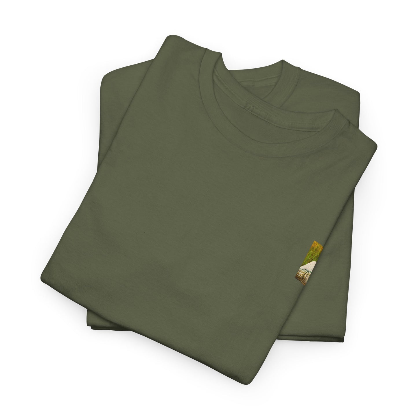 White Egret- Amazing Unisex Heavy Cotton Short Sleeve Tee Shirts!