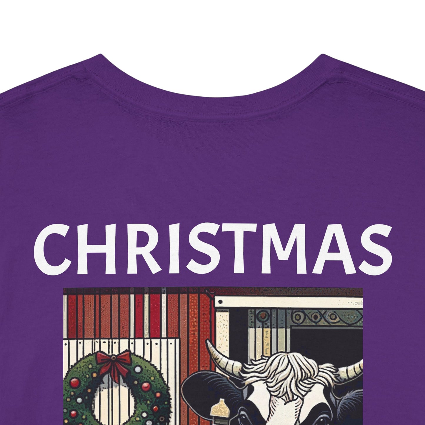 Christmas Mooves Me -Amazing Unisex Heavy Cotton Short Sleeve Tee Shirts!