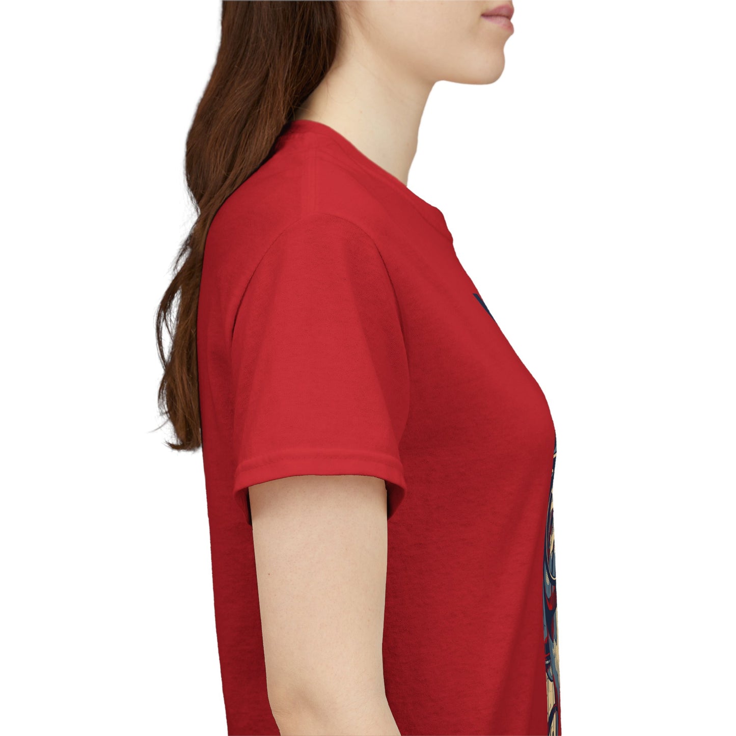 "USA Girl" - Amazing Unisex Heavy Cotton Short Sleeve Tee Shirts!