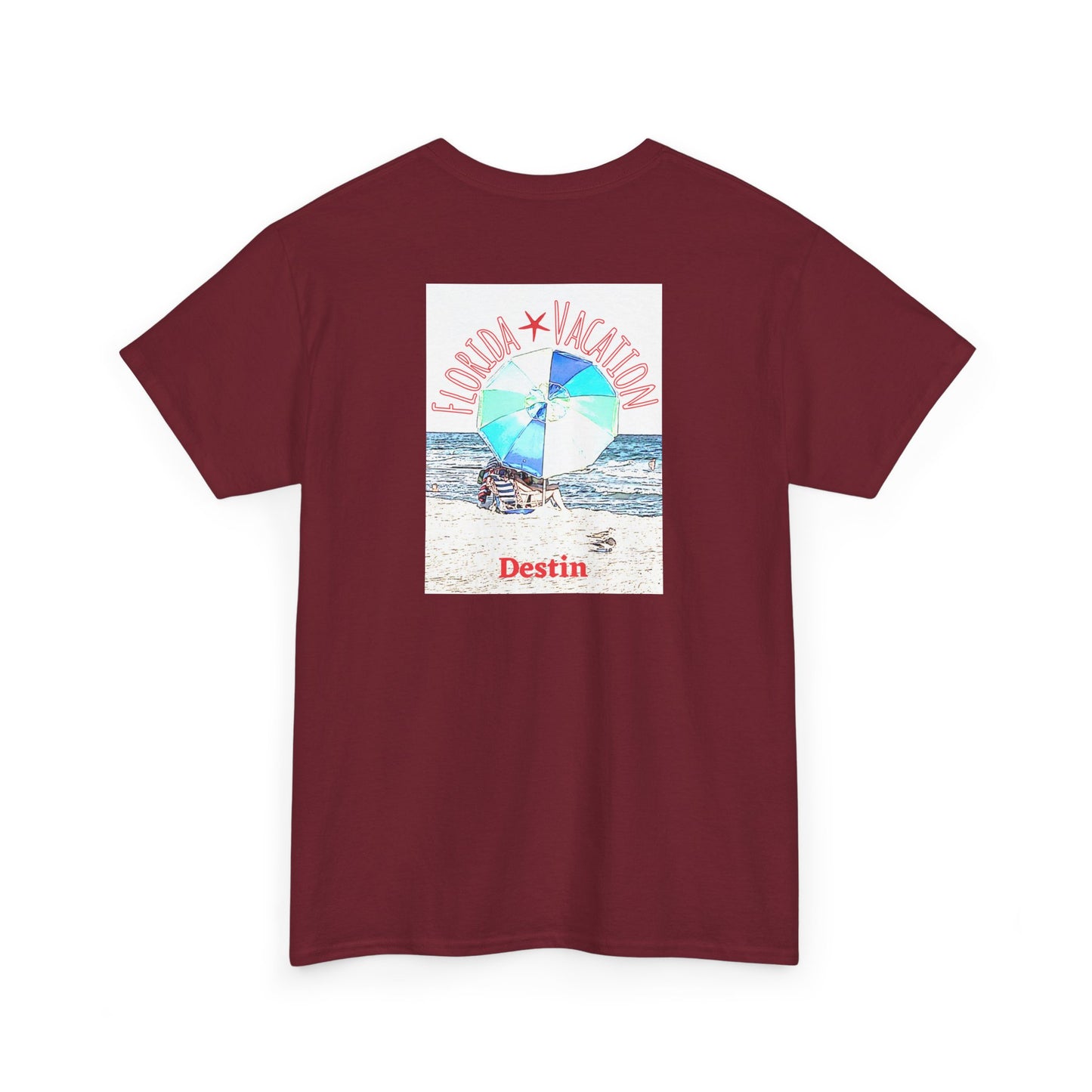 Florida Vacation Destin - Amazing Unisex Heavy Cotton Short Sleeve Tee Shirts!